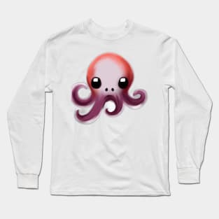 Cute Octopus Drawing Long Sleeve T-Shirt